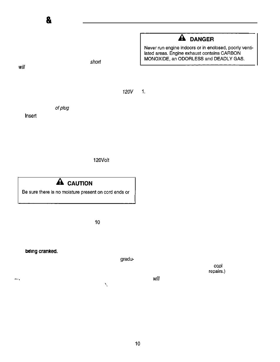 Controls operation, Starting the engine, Stopping the engine | Simplicity 1692984 User Manual | Page 11 / 18