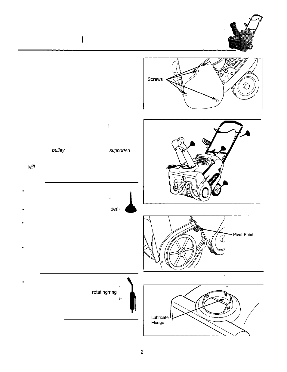 Regular maintenance, Removing belt cover, Lubrication | Simplicity 1692984 User Manual | Page 13 / 18