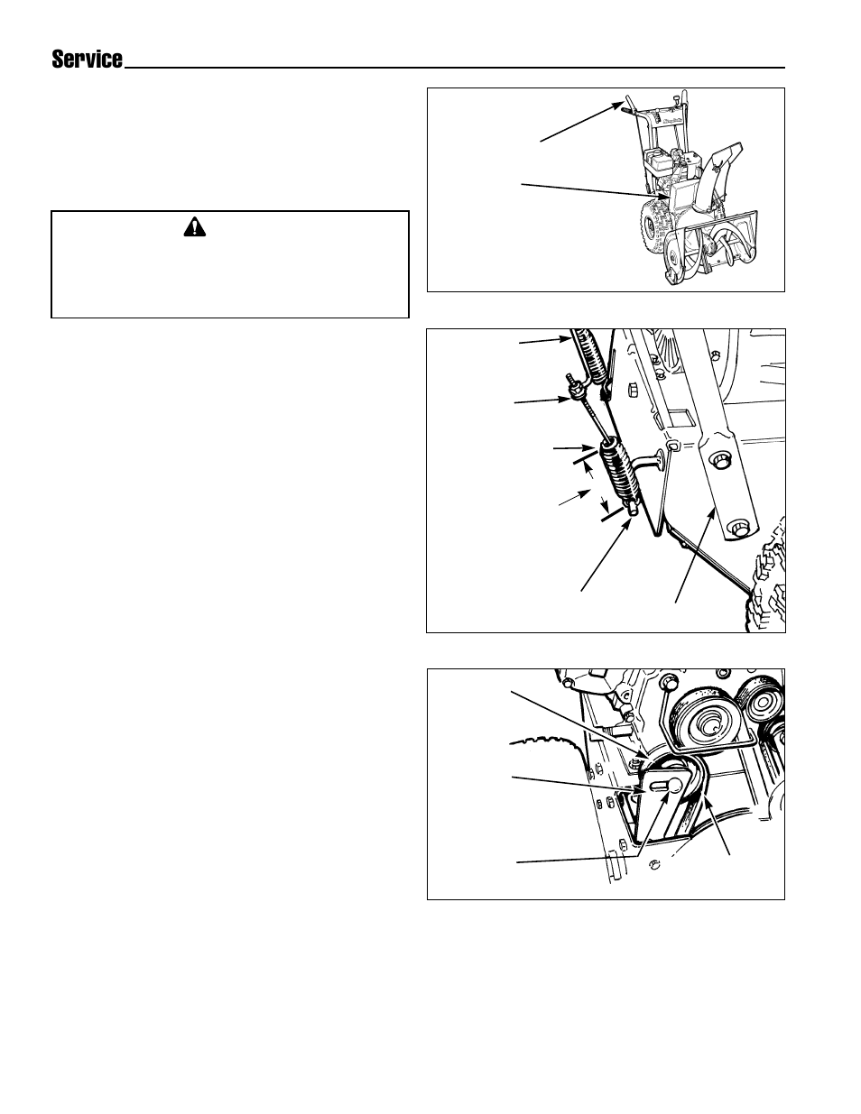 Service, Drive belt adjustment | Simplicity 1693426 755E User Manual | Page 22 / 28