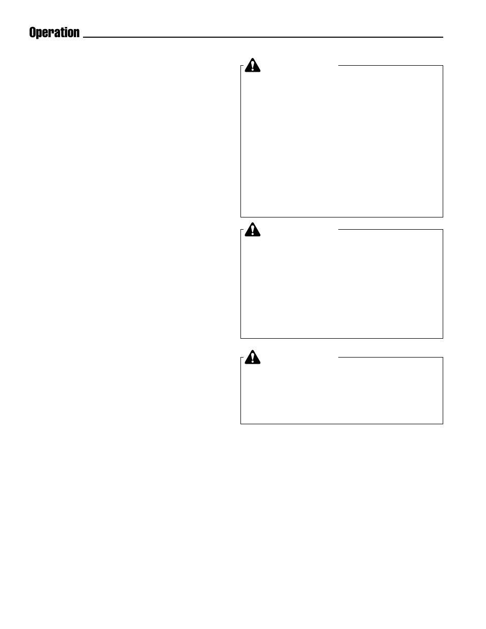 General operation, Operation warning, Warning | Checks before each start-up | Simplicity 1693647 555M User Manual | Page 12 / 30