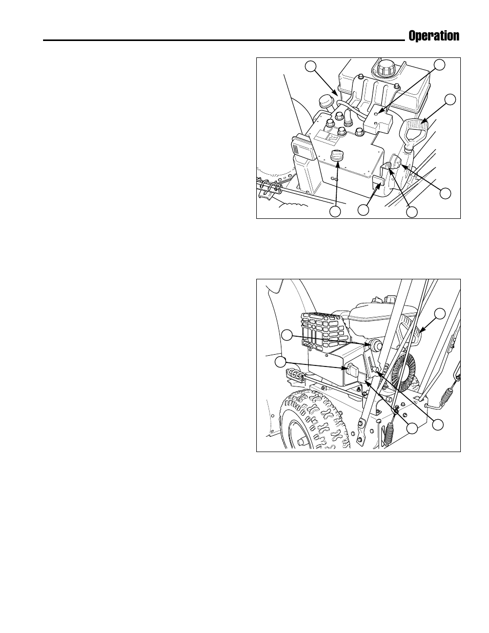 Operation, Starting the engine | Simplicity 1693647 555M User Manual | Page 13 / 30