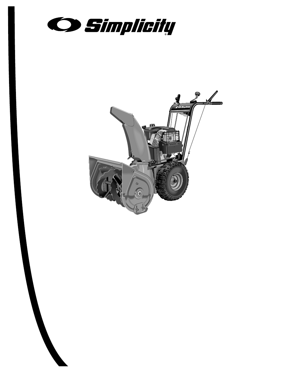 Operator’s manual, Intermediate snowthrower models | Simplicity 1693647 555M User Manual | Page 3 / 30