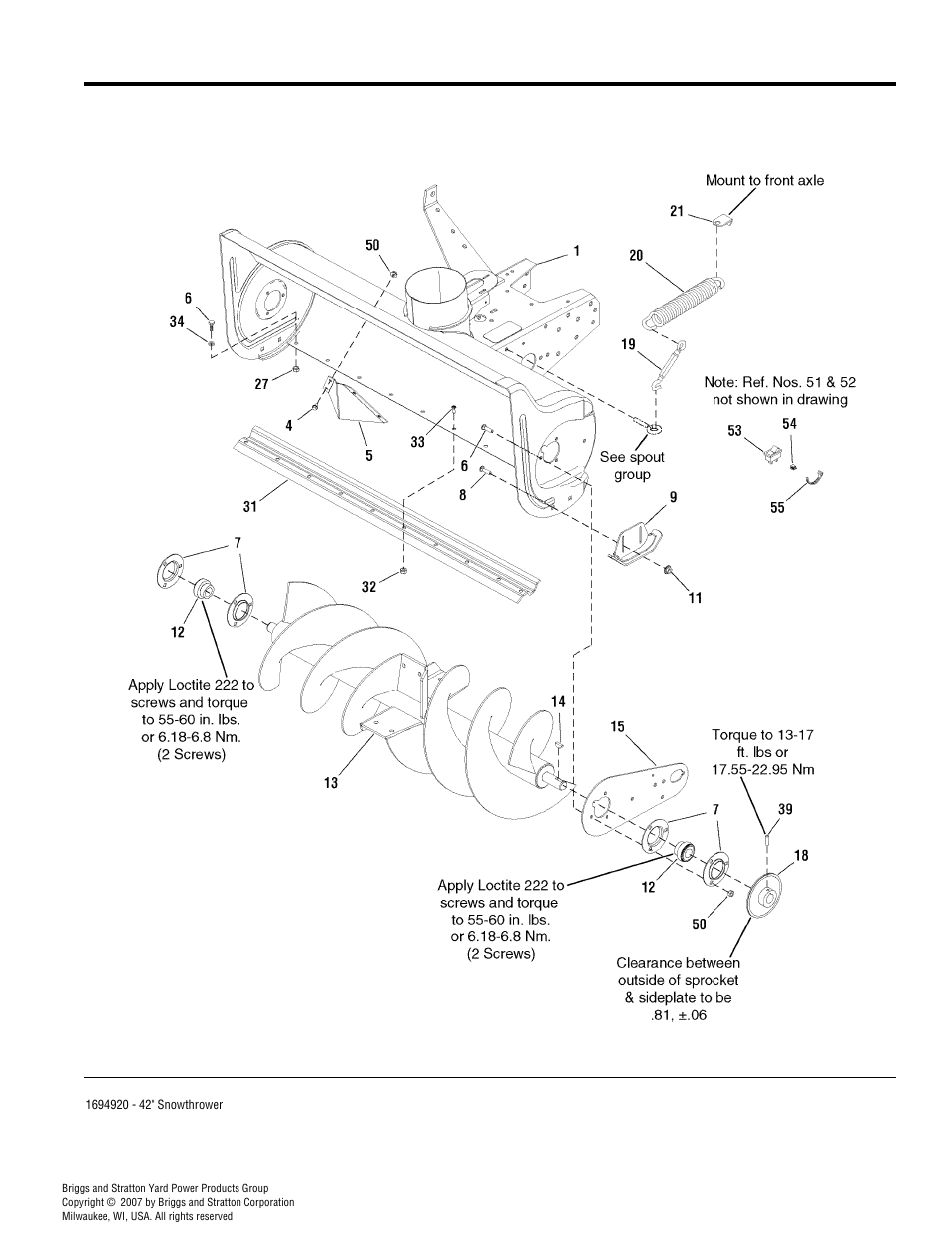 Body & rotor group | Simplicity 1694920 User Manual | Page 4 / 16