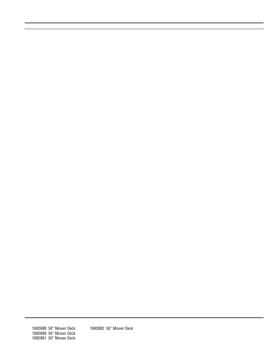 50” mower deck - height adjustment & rollers | Simplicity LANDLORD 2700 User Manual | Page 61 / 68