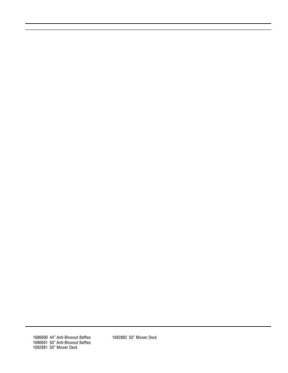 Anti-blowout baffles | Simplicity LANDLORD 2700 User Manual | Page 63 / 68