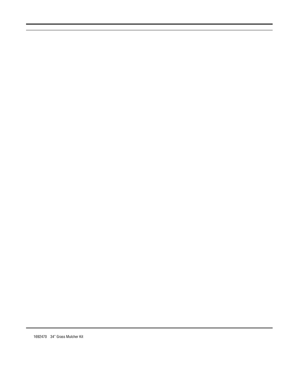 34” grass mulcher kit | Simplicity CORONET 400 User Manual | Page 65 / 78