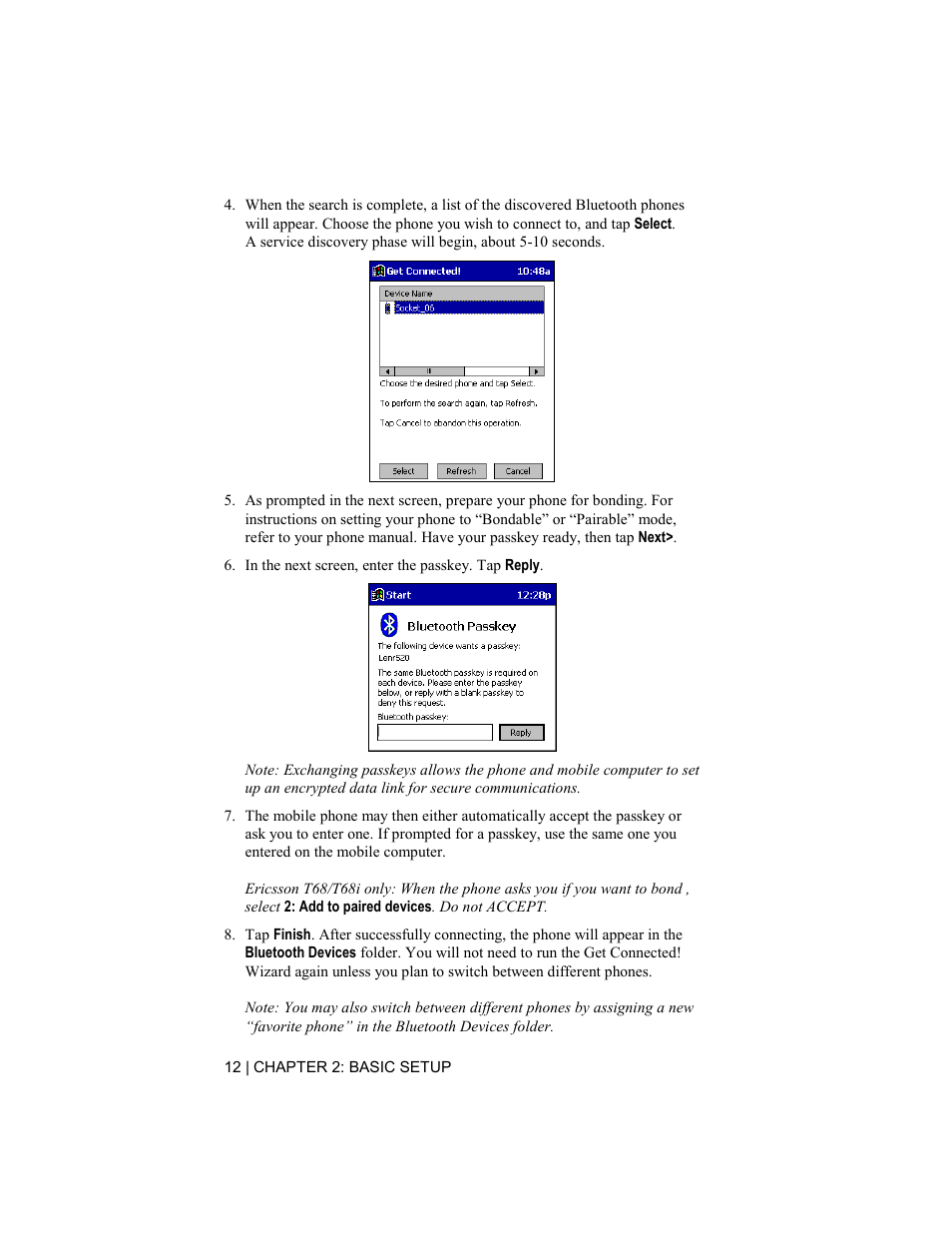 Socket Mobile BluetoothTM Connection Kit User Manual | Page 12 / 59