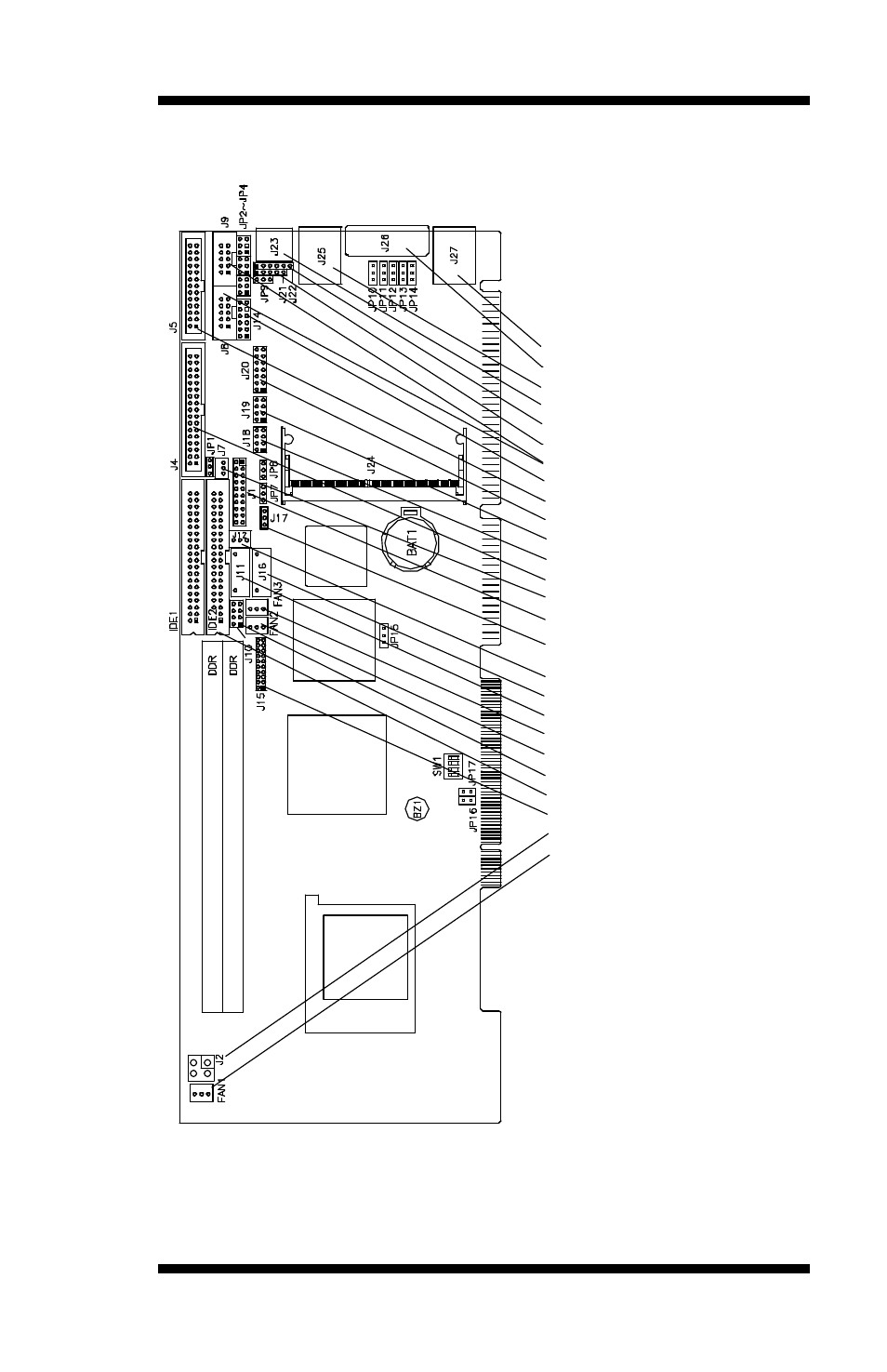 Connector locations on ib810 | Socket Mobile Pentium 4 Full Size PICMG CPU Card IB810 User Manual | Page 19 / 78