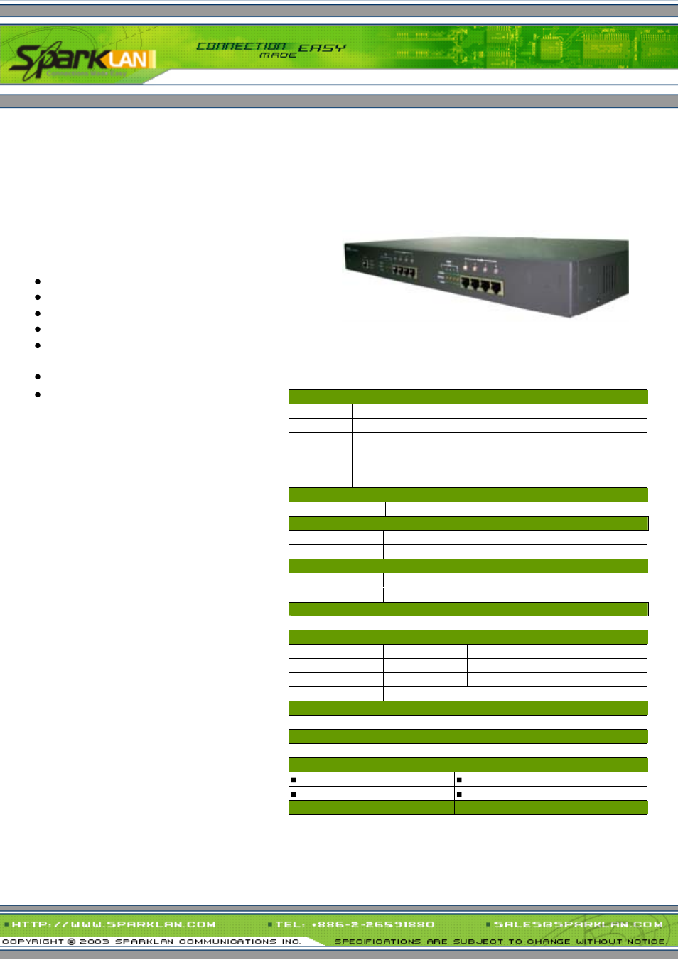 Spark Tech E810 User Manual | 1 page
