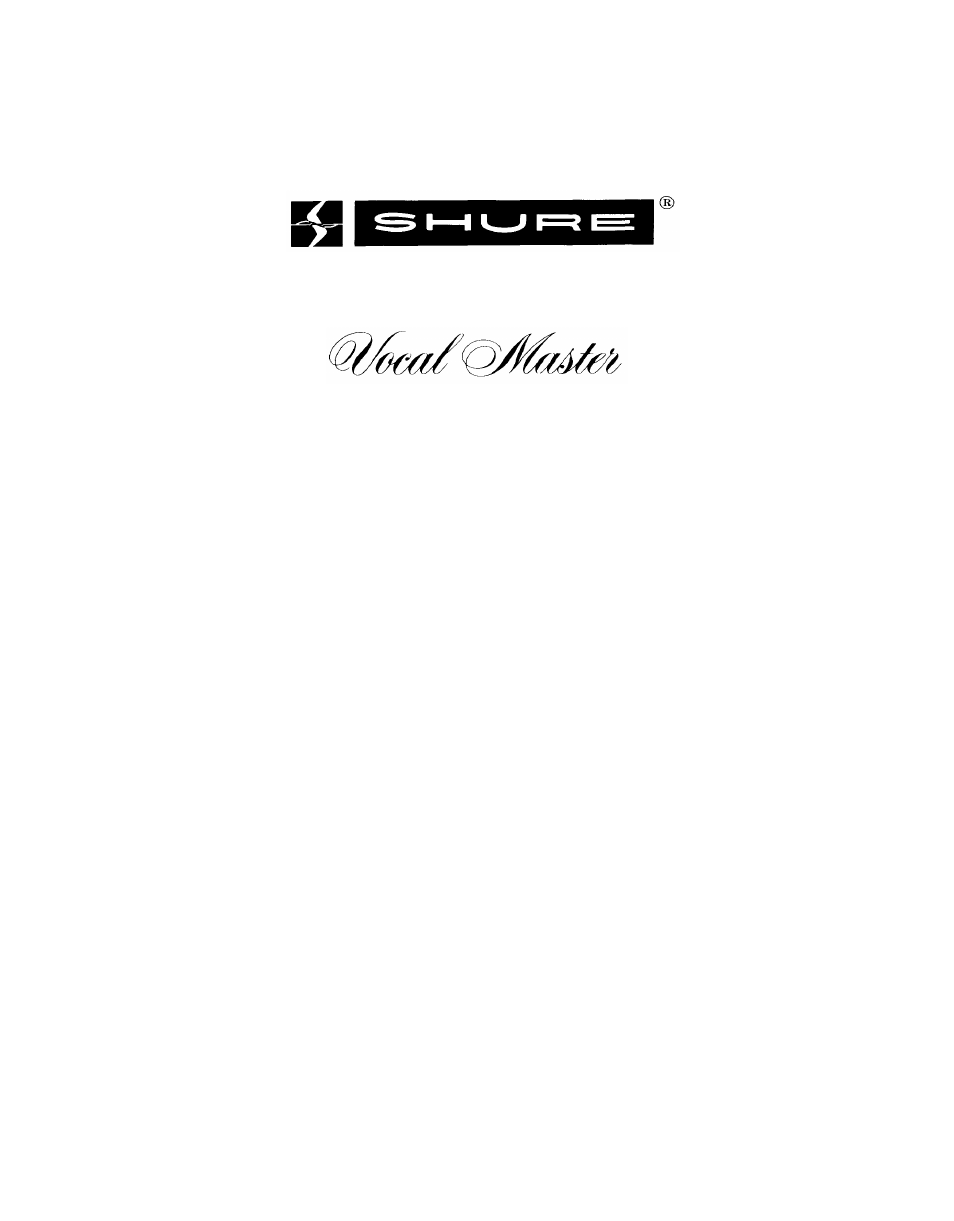 Shure VA 300 User Manual | 21 pages