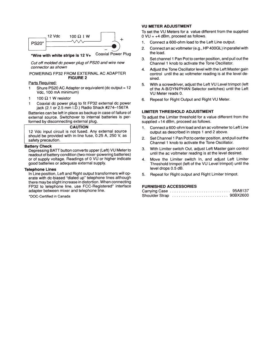 Shure FP32 User Manual | Page 4 / 4