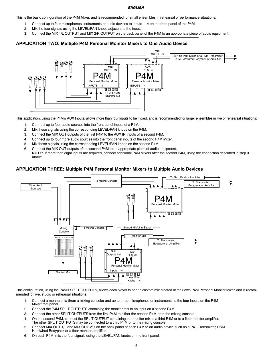 Shure P4M User Manual | Page 5 / 8