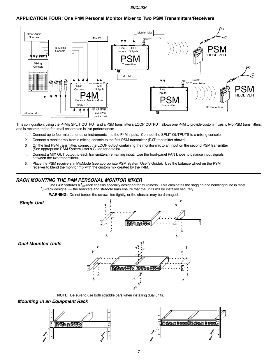 Shure P4M User Manual | Page 6 / 8