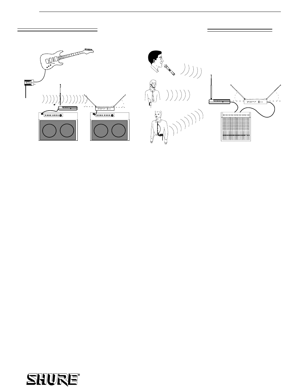 Wireless system operation, Establishing a wireless link, Operating your wireless system | Shure AXS31 User Manual | Page 4 / 8