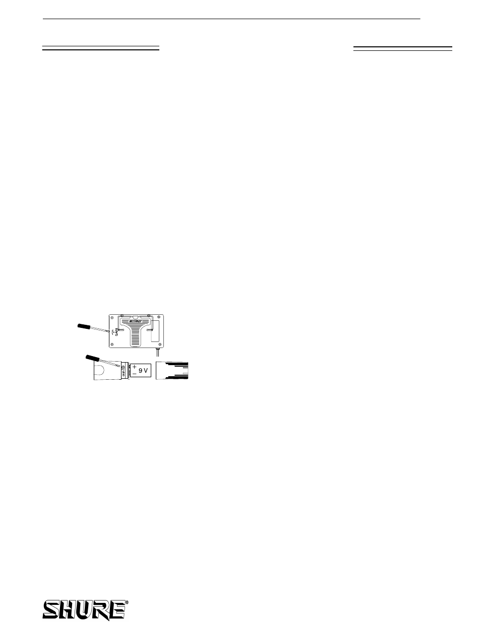 Wireless system adjustments | Shure AXS31 User Manual | Page 5 / 8