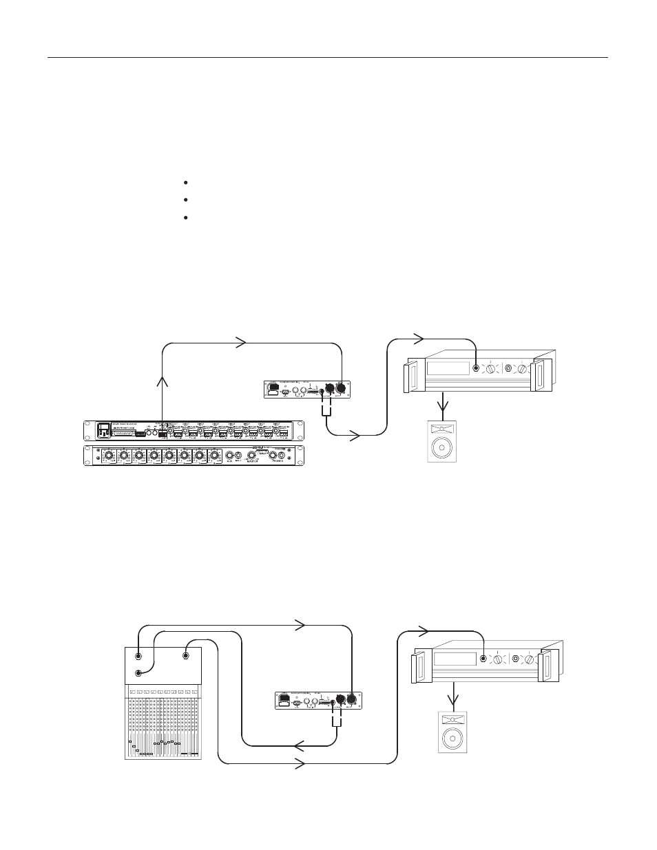 Audio connections, Main amplifier, Subgroup insert | Shure DP11EQ User Manual | Page 6 / 36