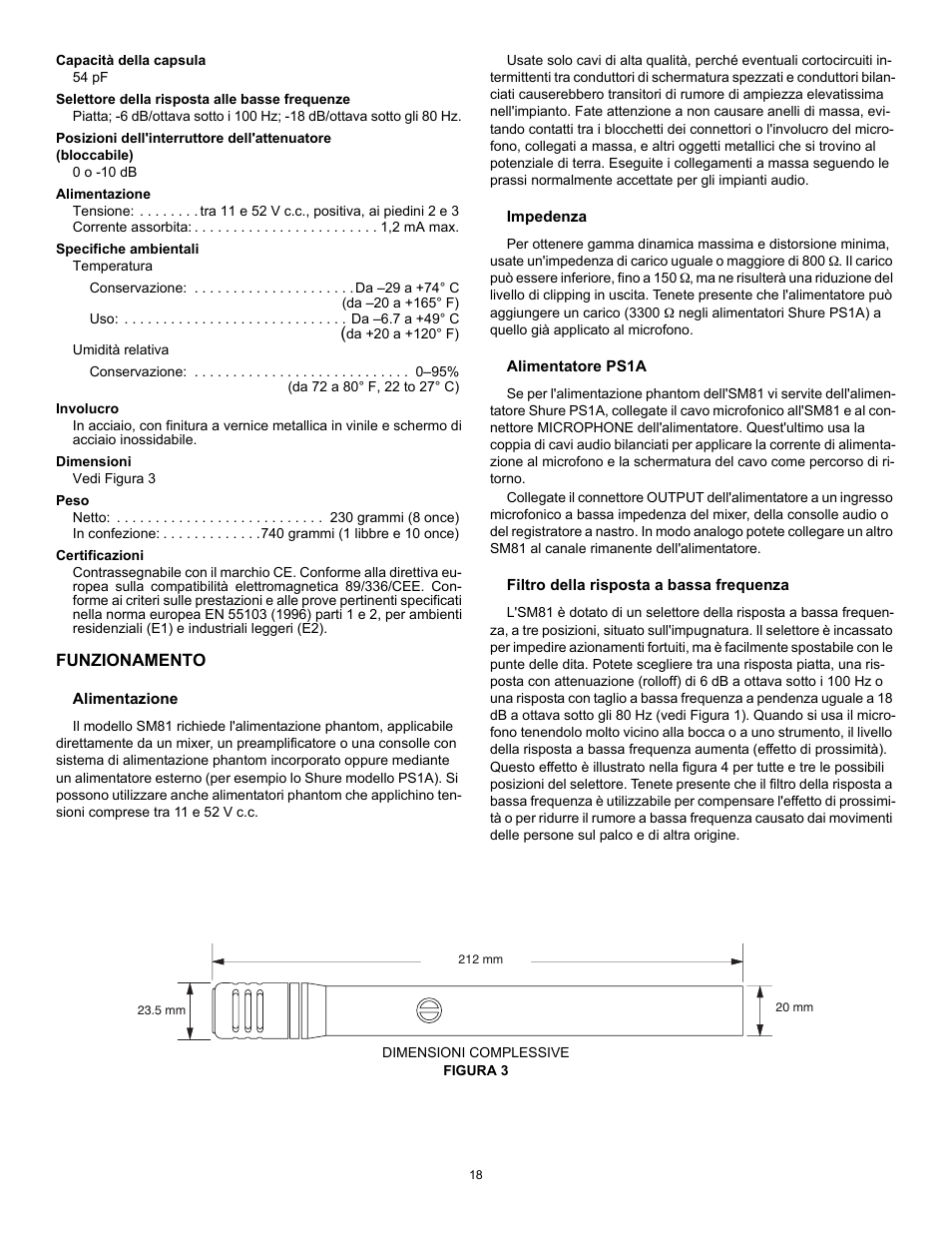 Shure SM81 User Manual | Page 18 / 20