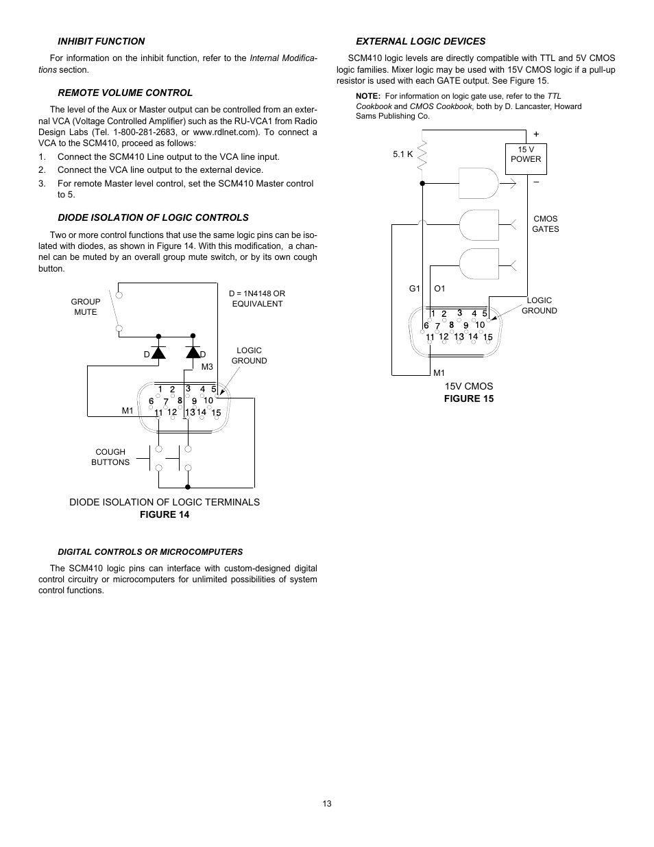 Shure Four Channel Automatic Microphone SCM410 User Manual | Page 13 / 17