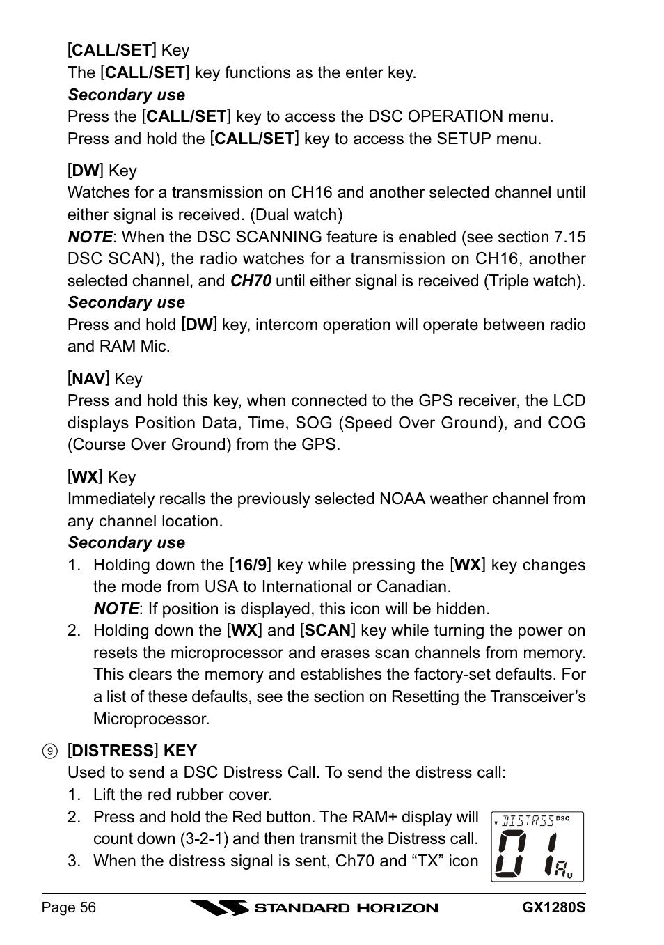 Standard Horizon MATRIX GX1280S User Manual | Page 56 / 74