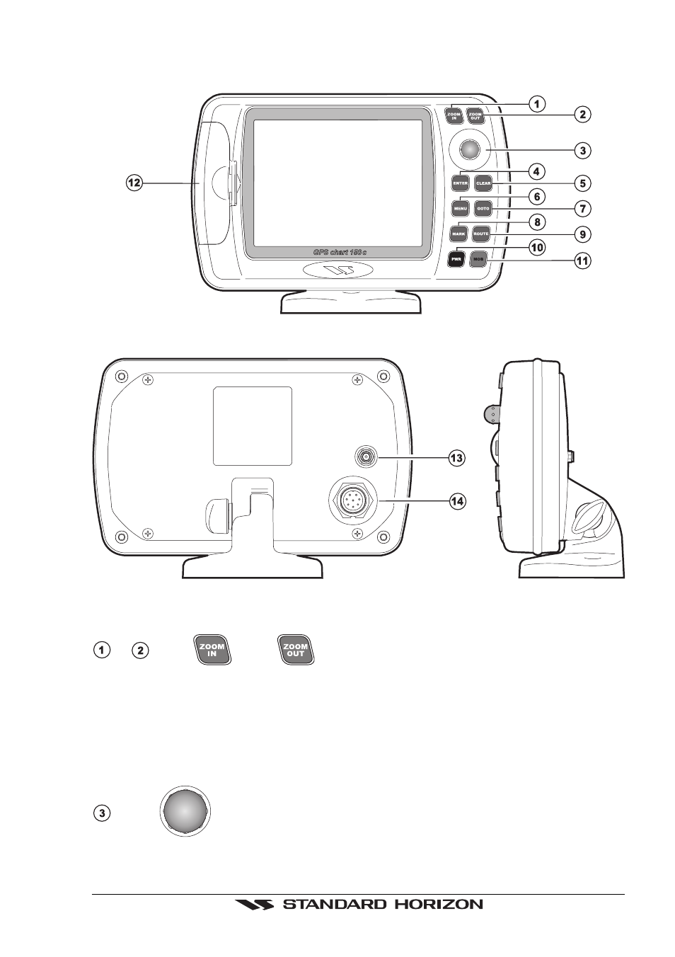 The and keys, The shuttlepoint knob | Standard Horizon CP150C User Manual | Page 13 / 72
