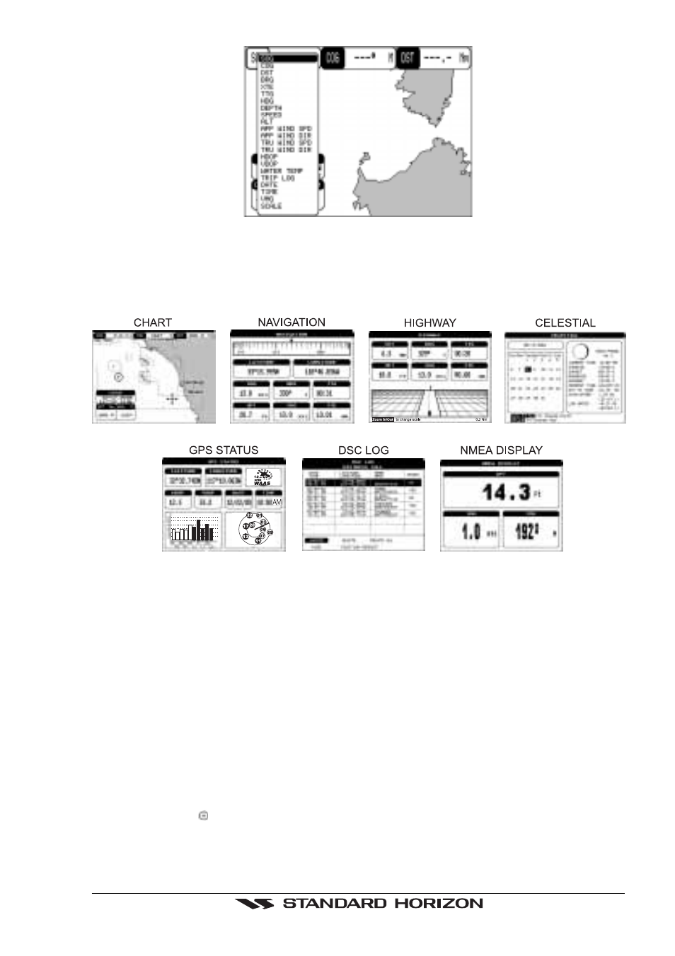 19 pages, 0 selecting pages, 20 home mode vs. cursor mode | 0 cursor mode | Standard Horizon CP150C User Manual | Page 21 / 72