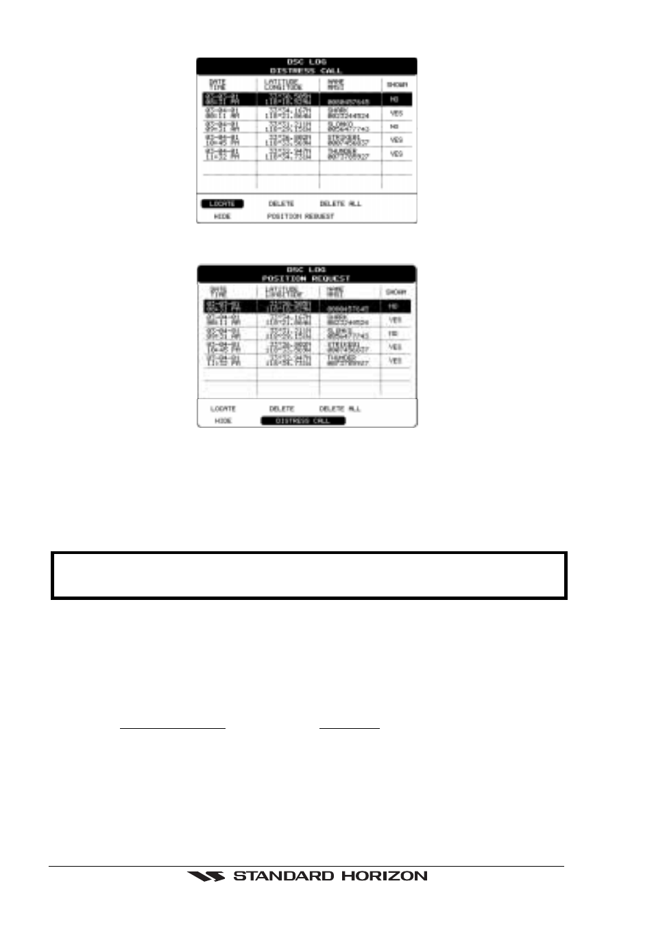 6 nmea display pages, 0 display page | Standard Horizon CP150C User Manual | Page 26 / 72