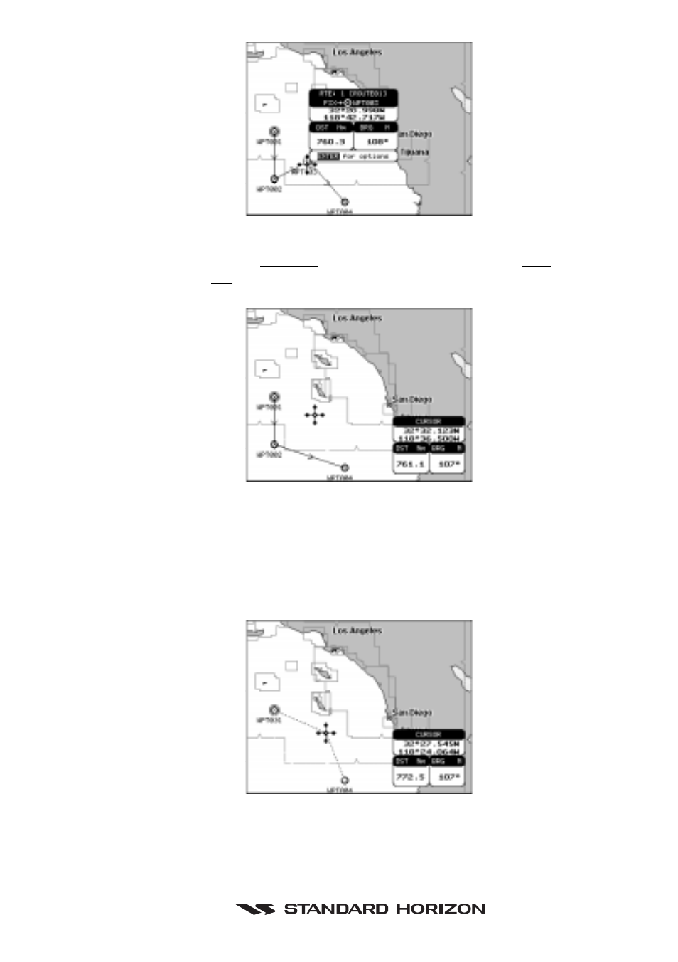 2 moving a waypoint | Standard Horizon CP150C User Manual | Page 31 / 72