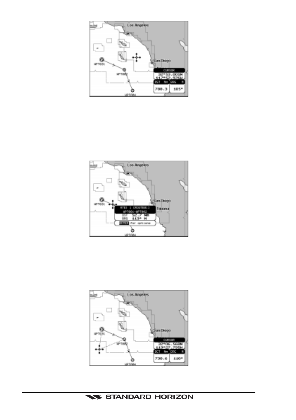 3 inserting a waypoint into a route | Standard Horizon CP150C User Manual | Page 32 / 72