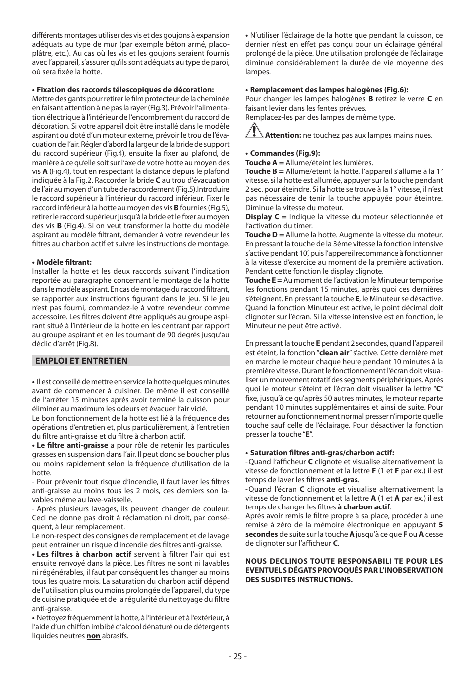 Samsung HDC6D90TG User Manual | Page 25 / 84