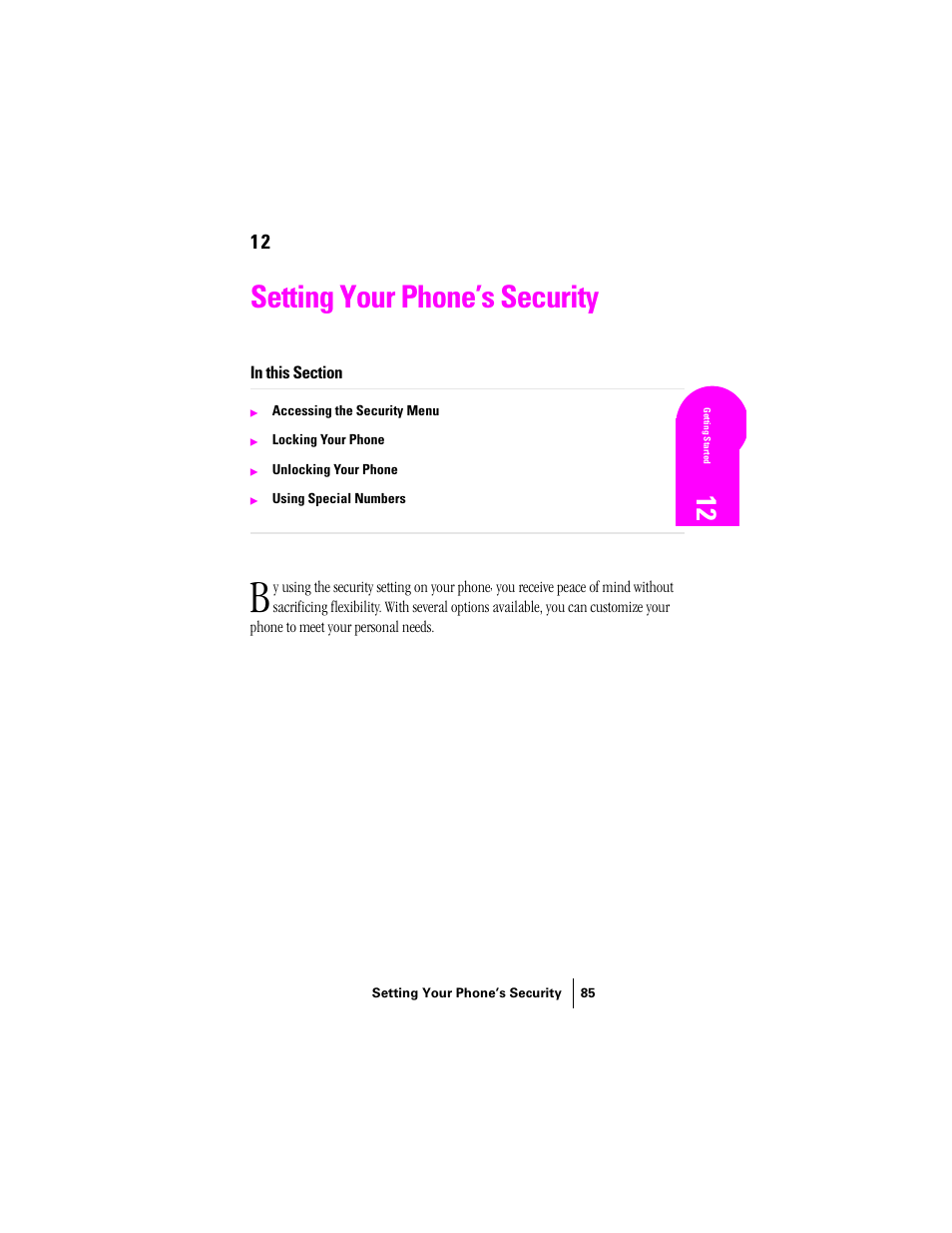 Setting your phone’s security | Samsung SPH-N300 User Manual | Page 85 / 167