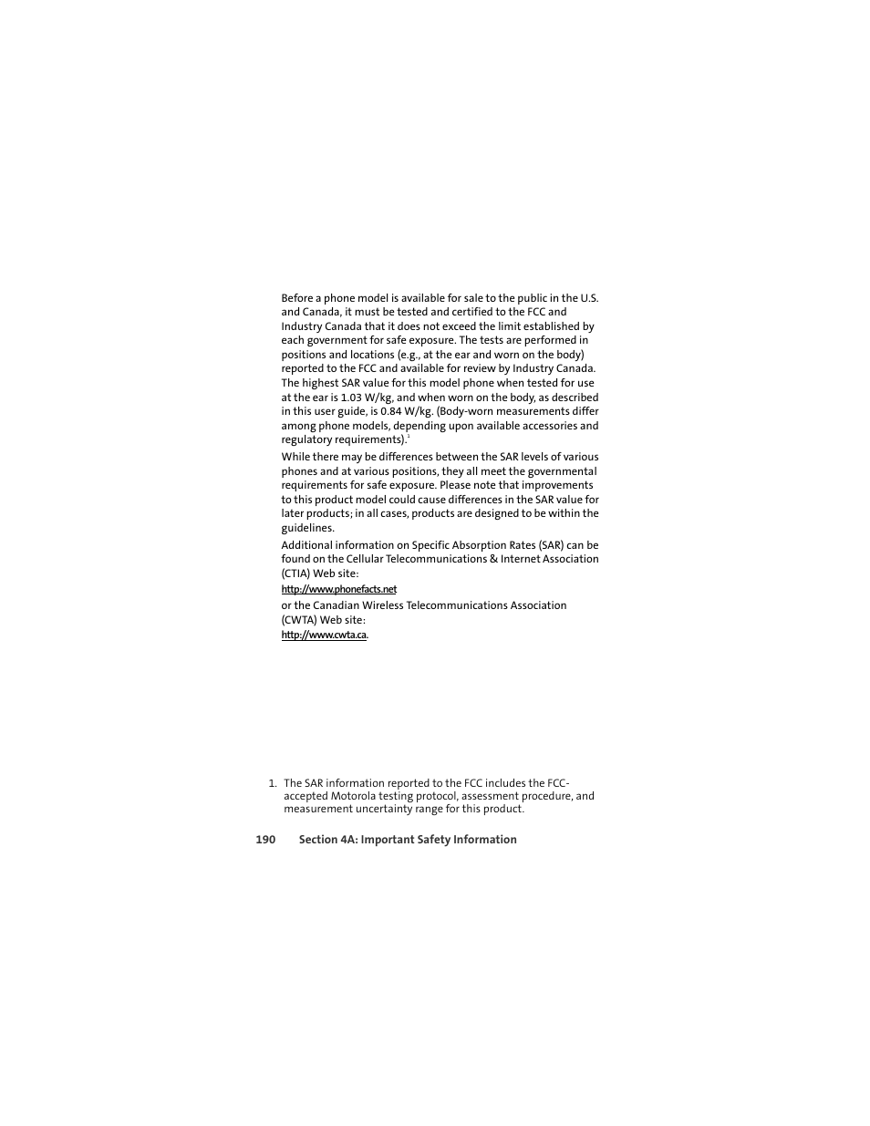 Sprint Nextel MOTOKRZR K1M User Manual | Page 206 / 223