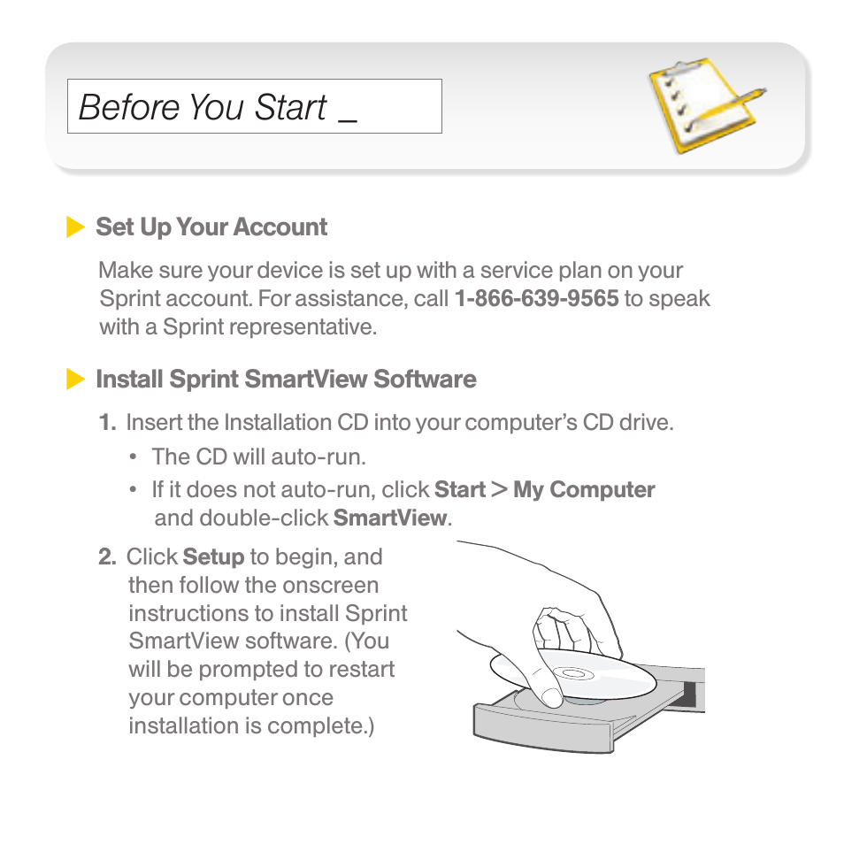 Before you start | Sprint Nextel U301 User Manual | Page 4 / 9