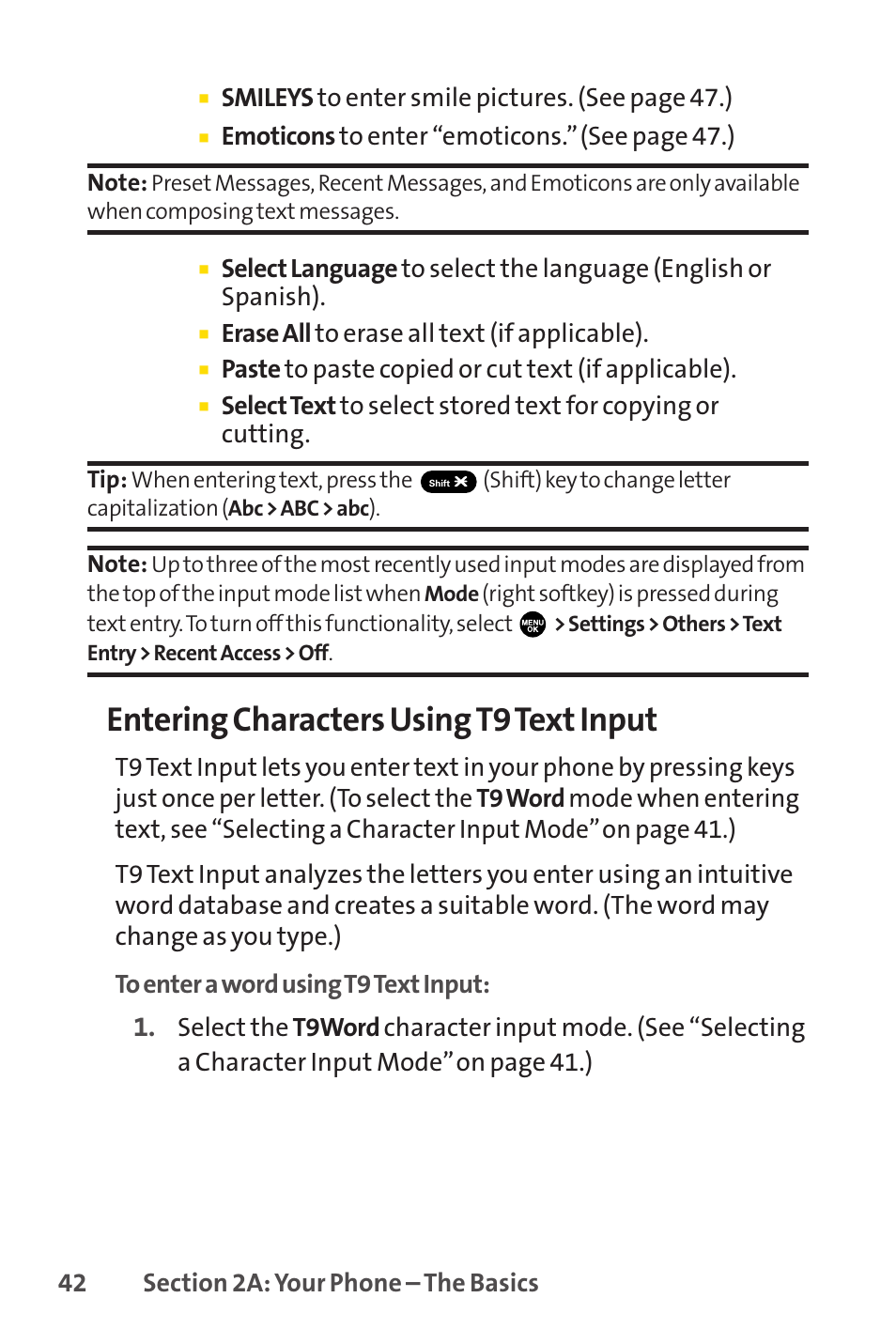 Entering characters using t9 text input | Sprint Nextel PCSVISIONPHONE SCP-3100 User Manual | Page 58 / 270
