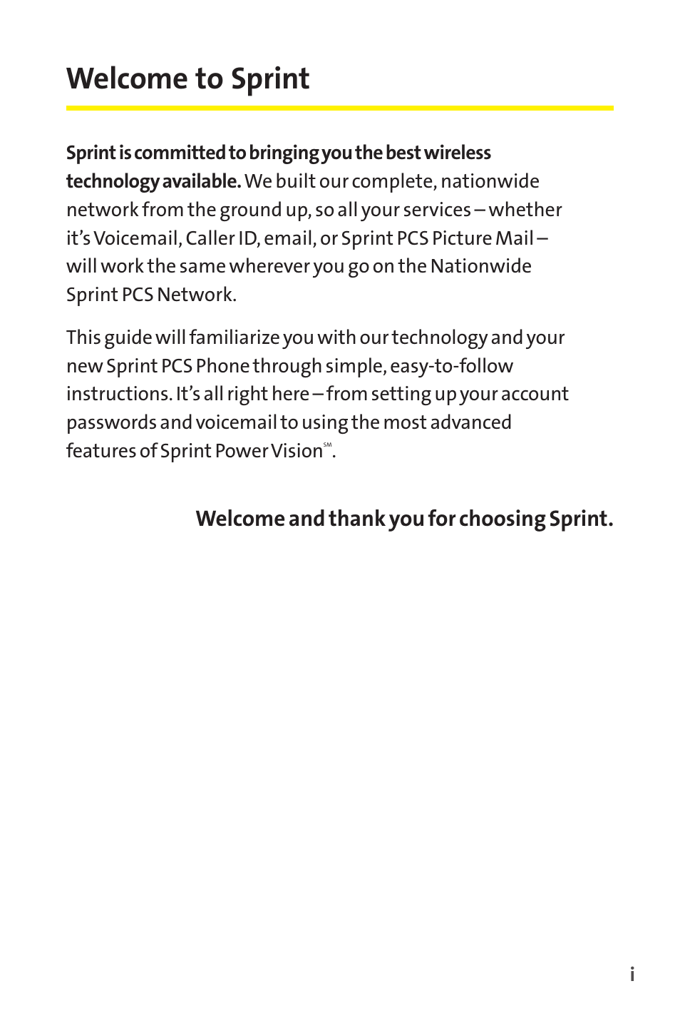 Welcome to sprint | Sprint Nextel MM-7500 User Manual | Page 9 / 345
