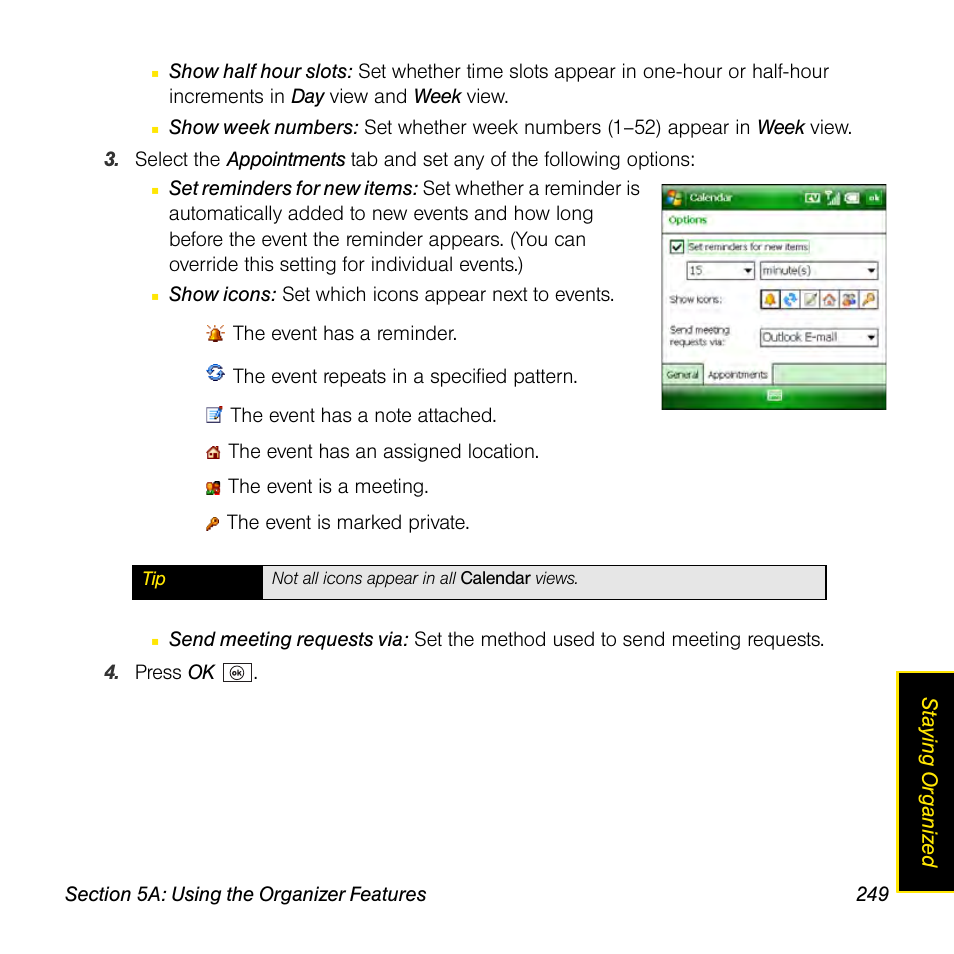 Sprint Nextel Palm Treo 800w User Manual | Page 249 / 436