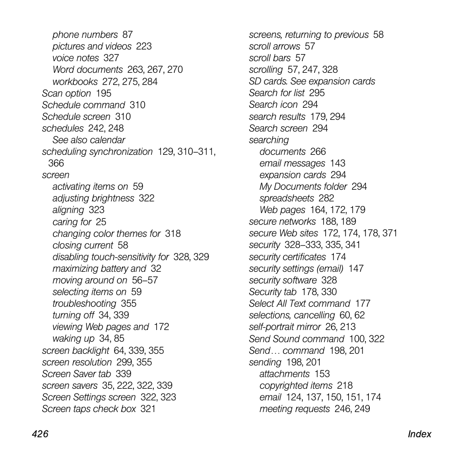 Sprint Nextel Palm Treo 800w User Manual | Page 426 / 436