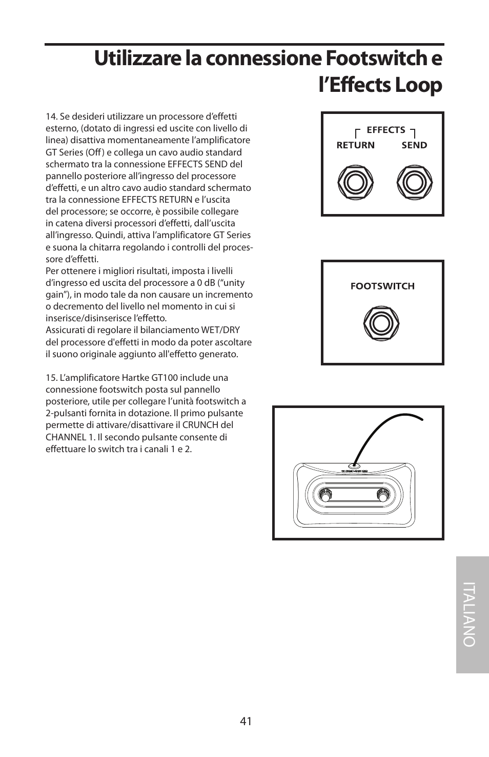It aliano | Samson GT100C User Manual | Page 45 / 56