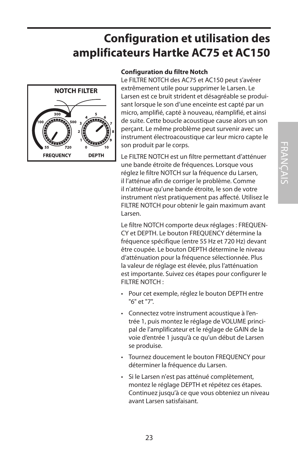 Fr anç ais | Samson Acoustic User Manual | Page 29 / 84