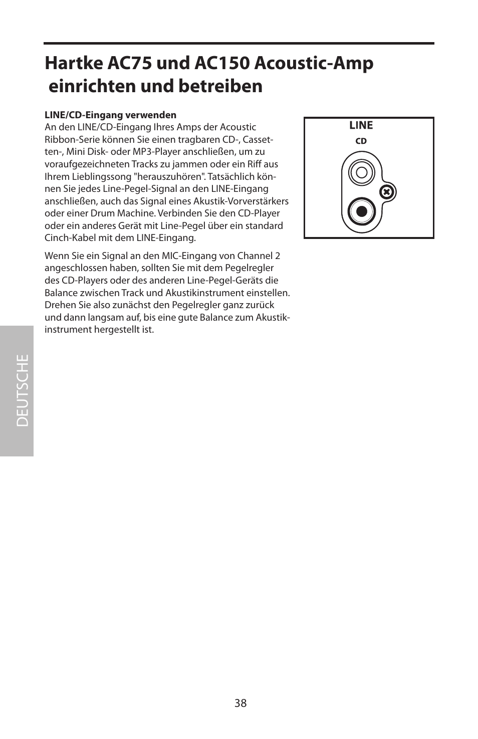 Deut sche | Samson Acoustic User Manual | Page 44 / 84