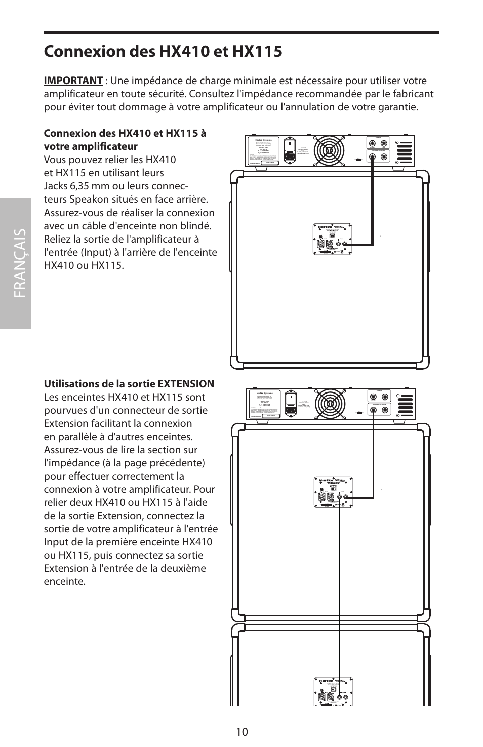 Fr anç ais | Samson HyDrive HX410 User Manual | Page 14 / 40