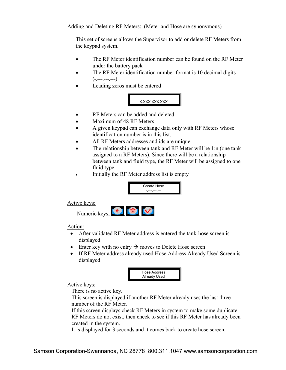 Samson RFX Keypad 2190 User Manual | Page 12 / 37