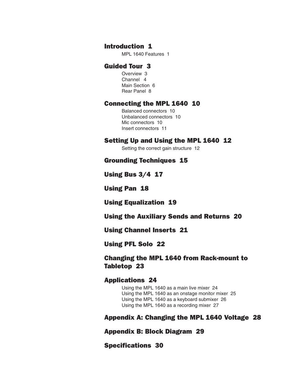 Samson MPL 1640 User Manual | Page 2 / 34