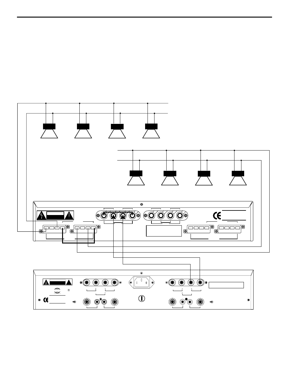 Two-zone 70v, Two-zone 70v (bridged) 7, Two-zone 70v (bridged) wiring | Ds70, Samson, Servo 4120 | Samson DS70 User Manual | Page 7 / 13