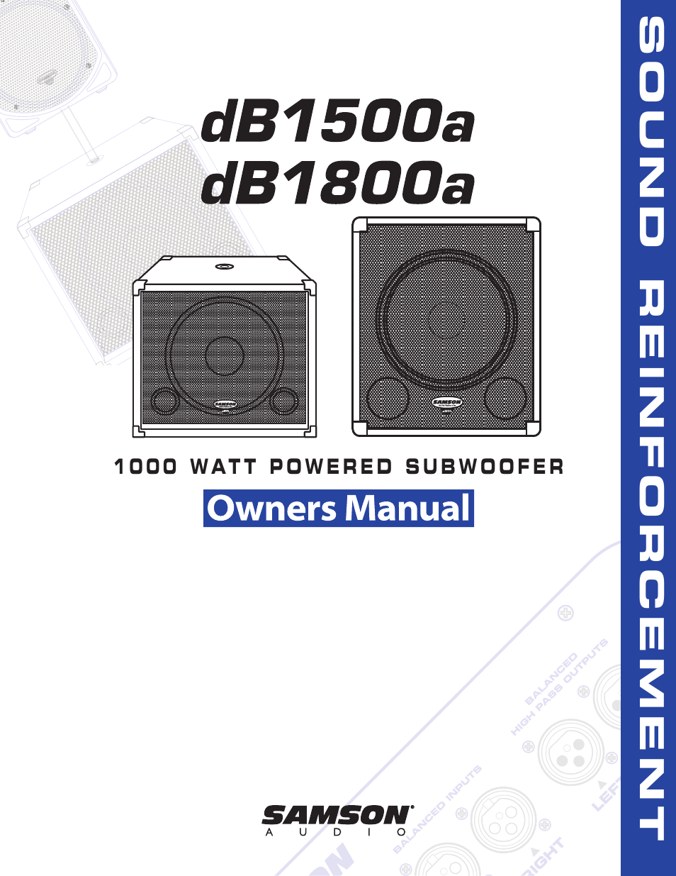 Samson dB1500a User Manual | 64 pages