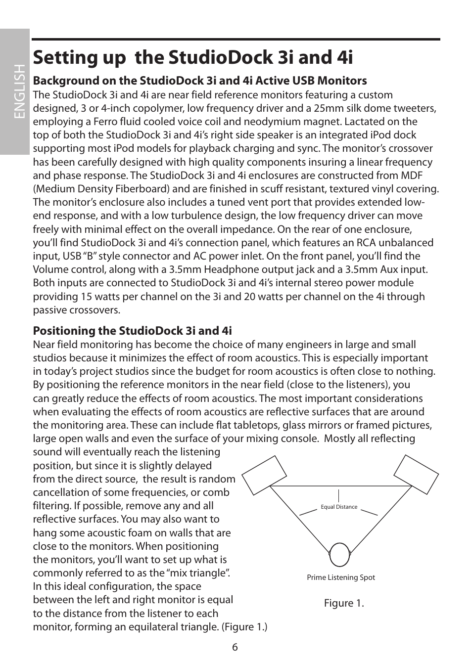 Setting up the studiodock 3i and 4i, English | Samson StudioDock 3i User Manual | Page 12 / 88