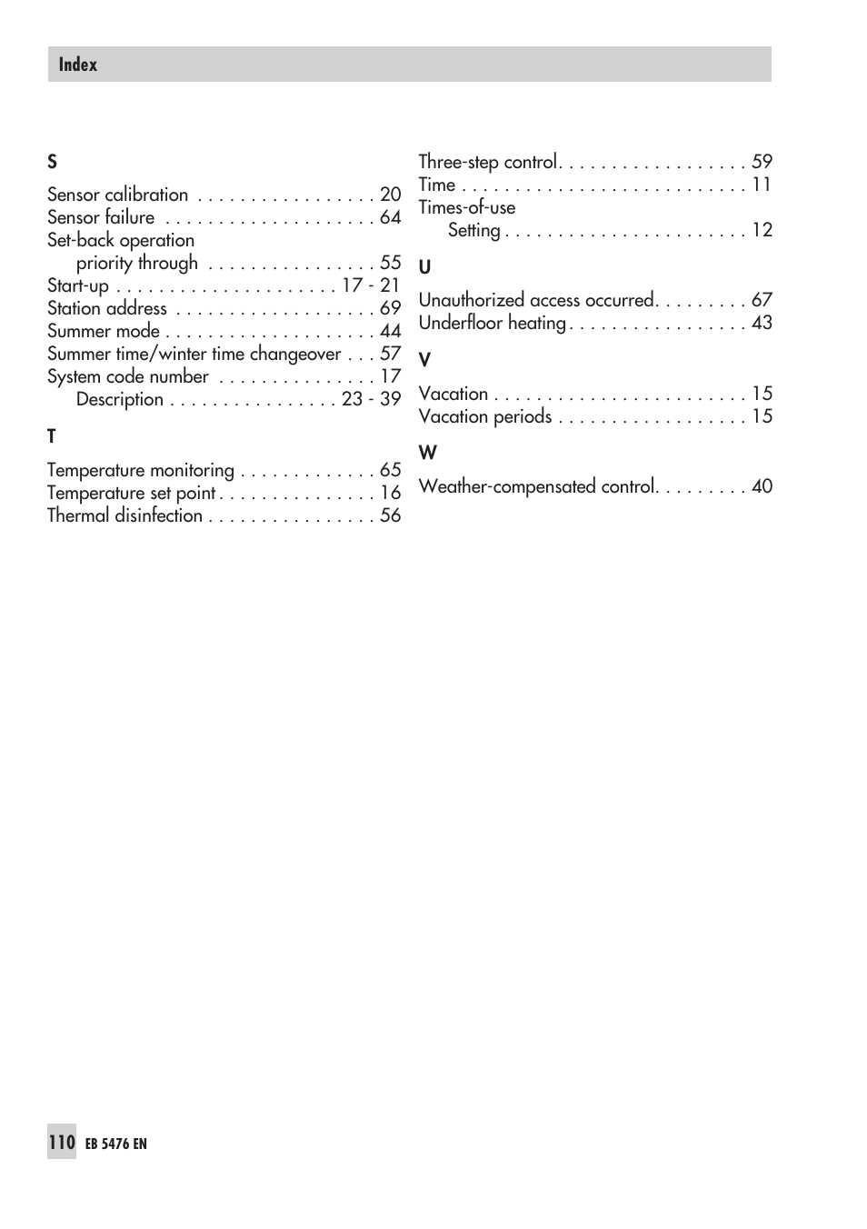 Samson 5476 User Manual | Page 110 / 114