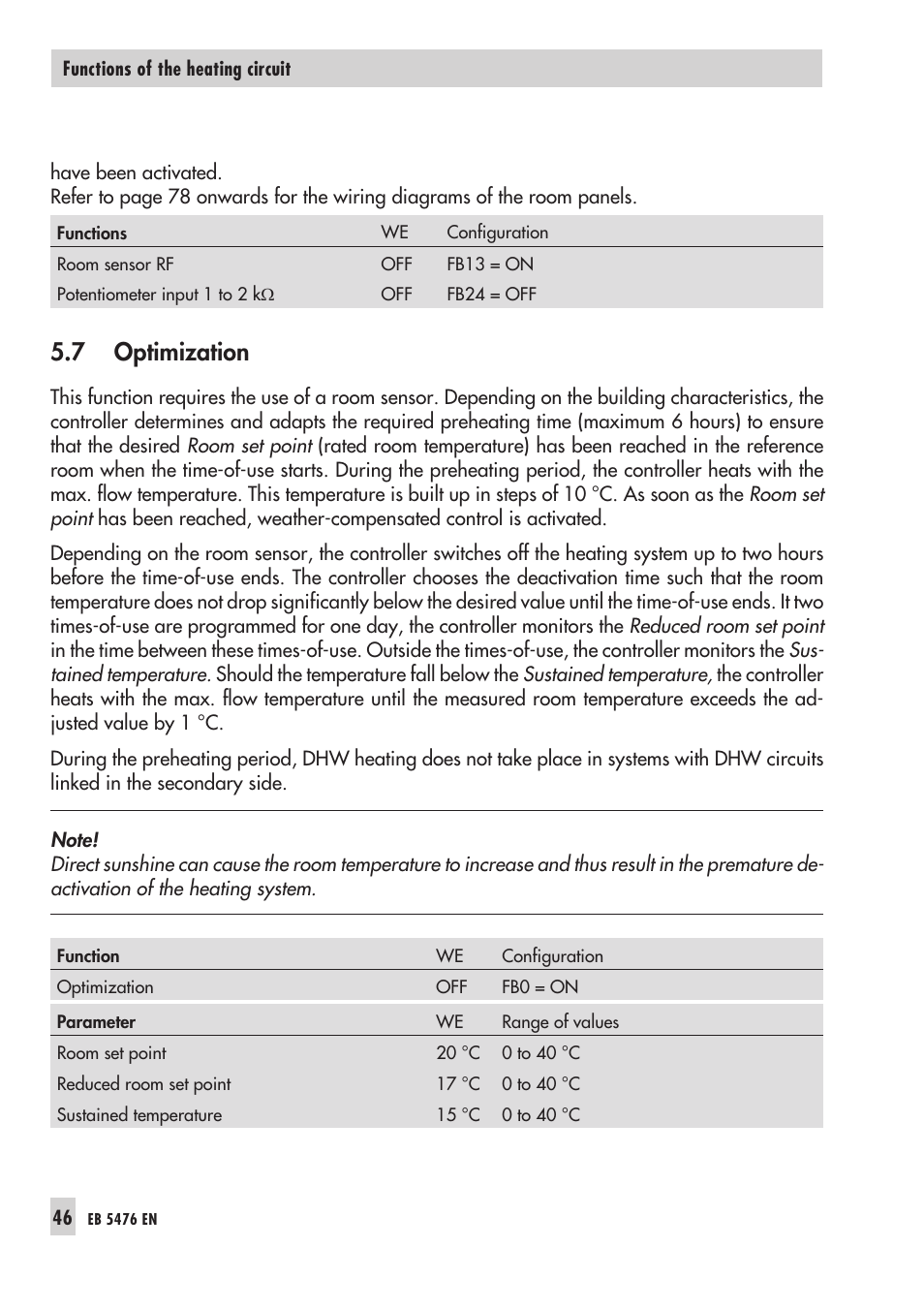 7 opti mi za tion 46, Op ti mi za ti on 46, Optimization | 7 optimization | Samson 5476 User Manual | Page 46 / 114