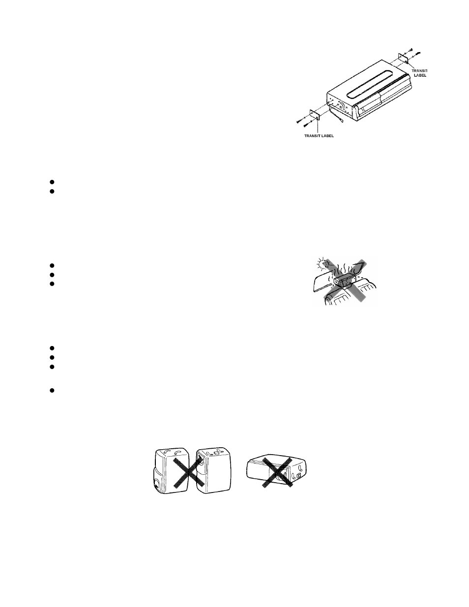 Before installing the unit, Installation and wiring precautions | SINGER Rampage ACC-31 User Manual | Page 3 / 7