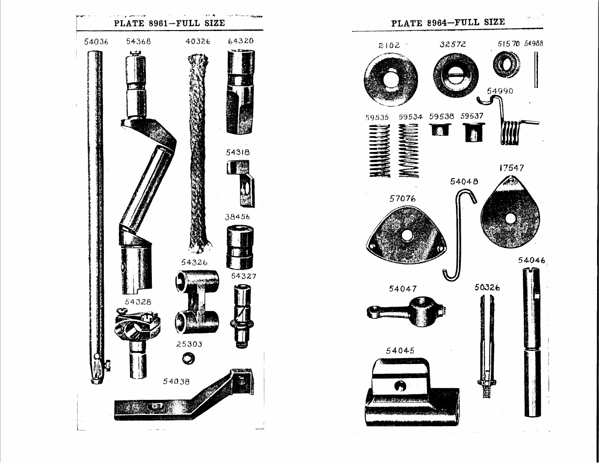 Plate 8961-full size, Plate 8964-full size | SINGER 147-30 User Manual | Page 28 / 36