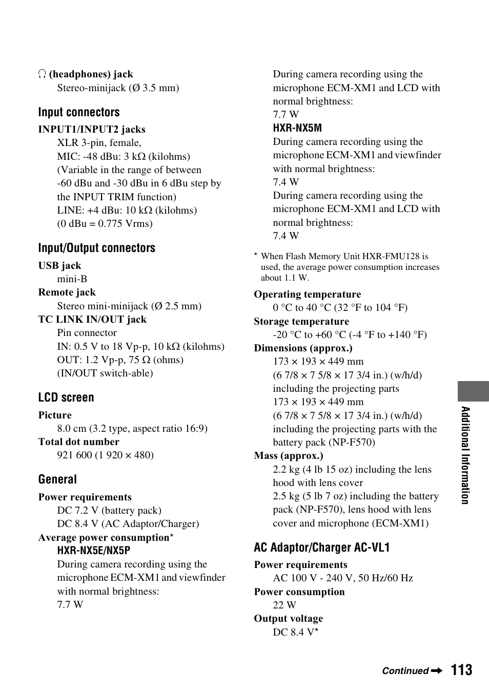 Sony 4-157-878-12(1) User Manual | Page 113 / 128